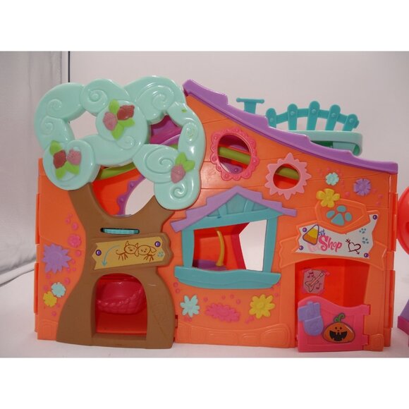2007 Littlest Pet Shop  Orange Clubhouse Tree House PlaySet Hamster Hideout Tube - Picture 8 of 16